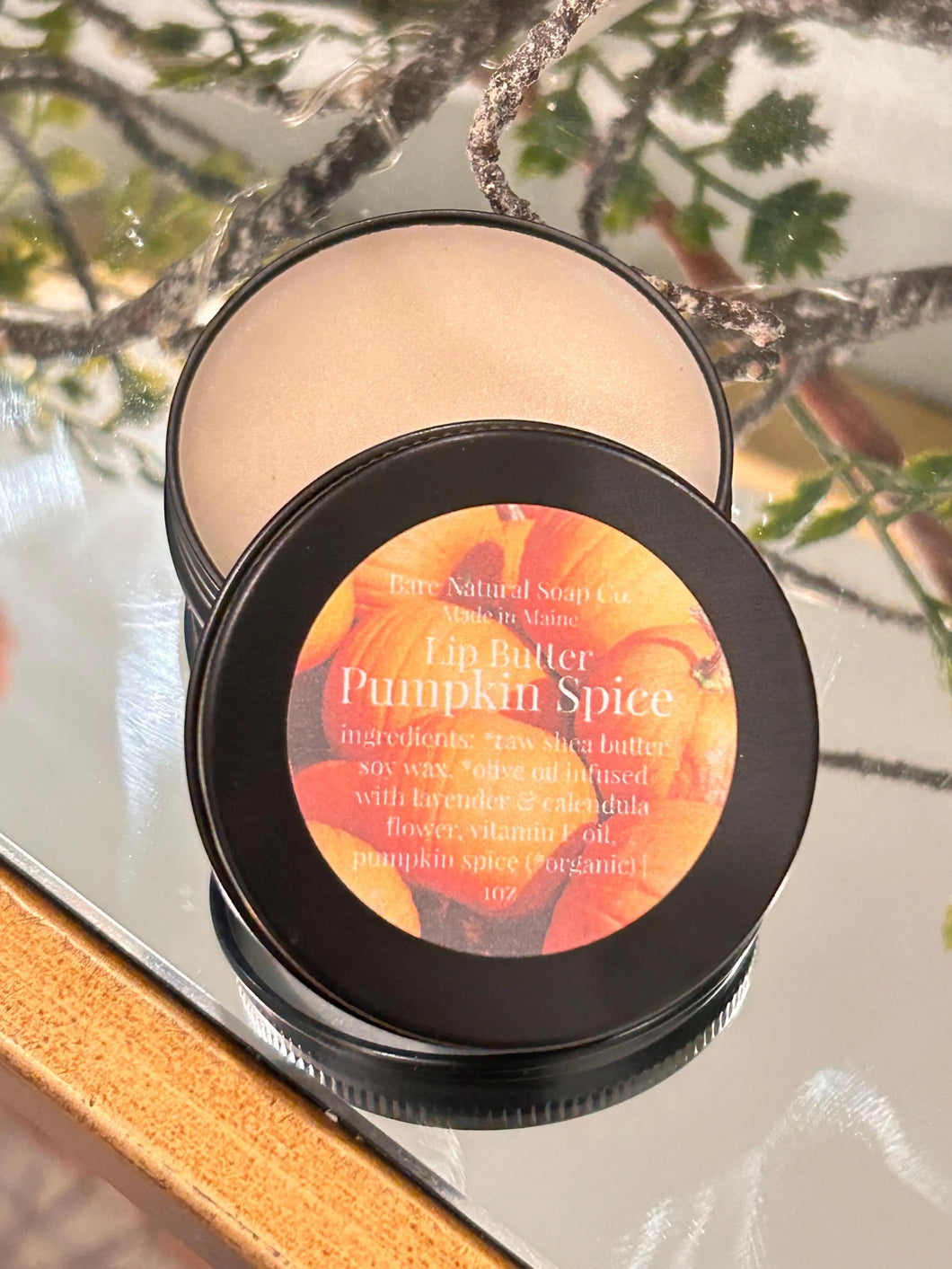 Fall | Pumpkin Spice Lip Butter | Organic & Natural Lip Balm