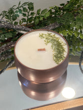 Load image into Gallery viewer, Maine White Pine Copper Tin Soy Candle
