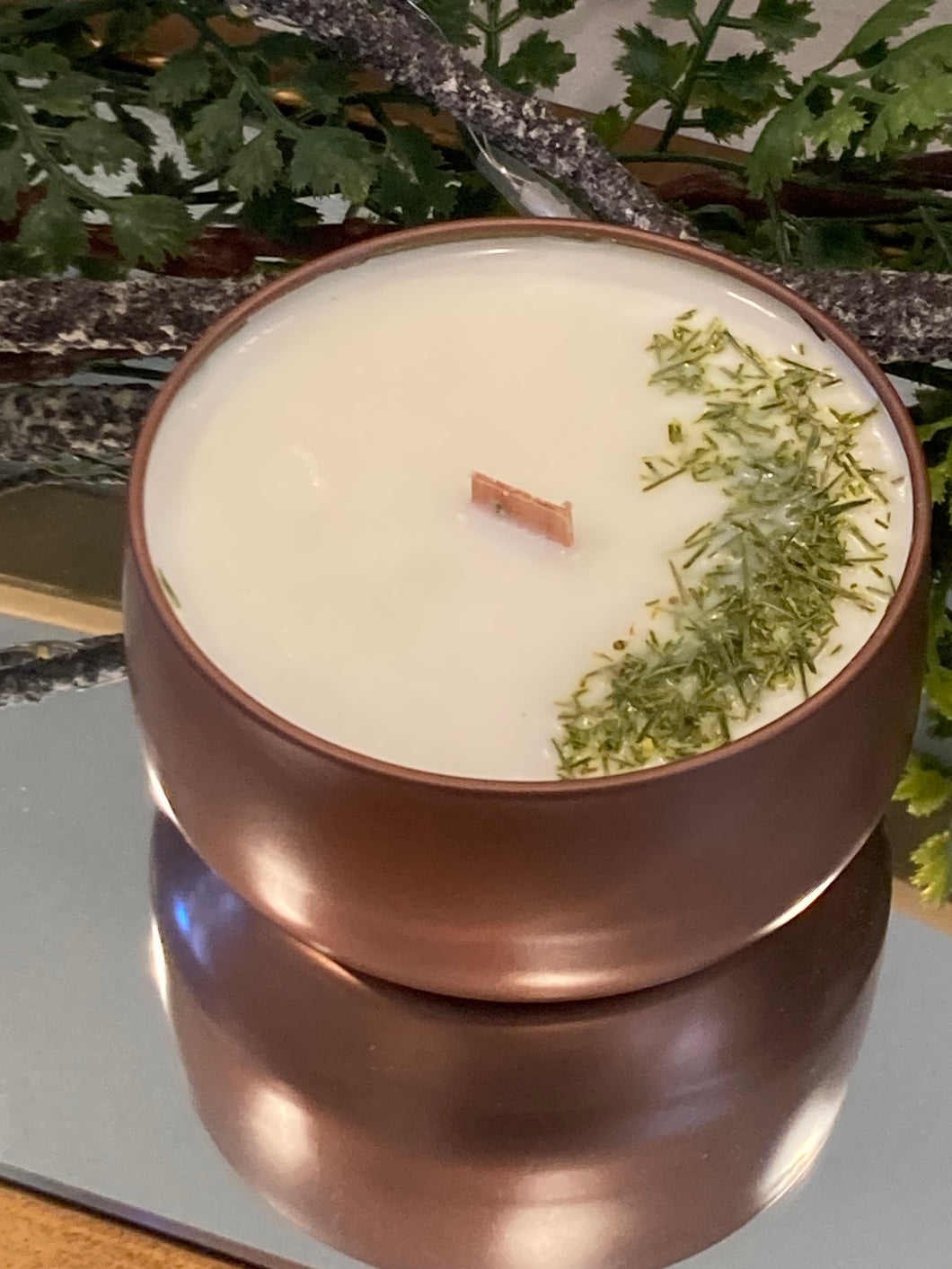 Maine White Pine Copper Tin Soy Candle