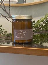 Load image into Gallery viewer, Driftwood + Lavender | Soy Wax Amber Glass Jar Candle | Signature Collection

