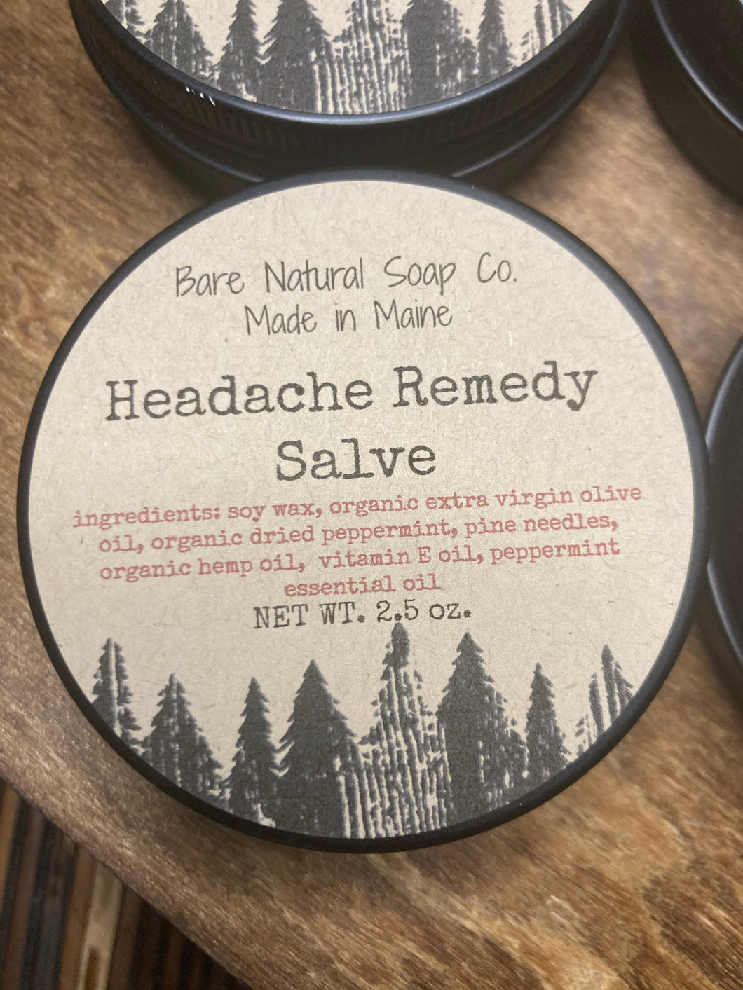 Organic Headache Remedy Salve | Migraine Relief Salve